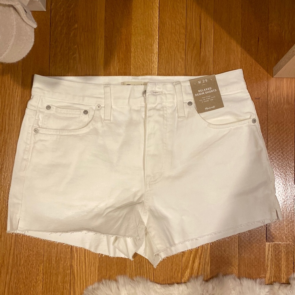 Madewell White Shorts